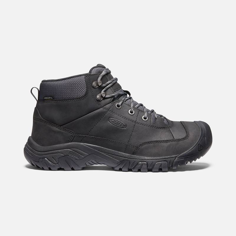 Keen Targhee III Waterproof Stiefeletten Herren DE-80367 Black/Raven - Keen Herrenschuhe Schwarz